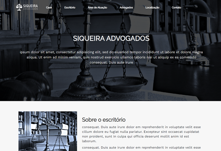 Site para advogado template 7