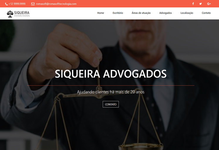 Site para advogado template 8
