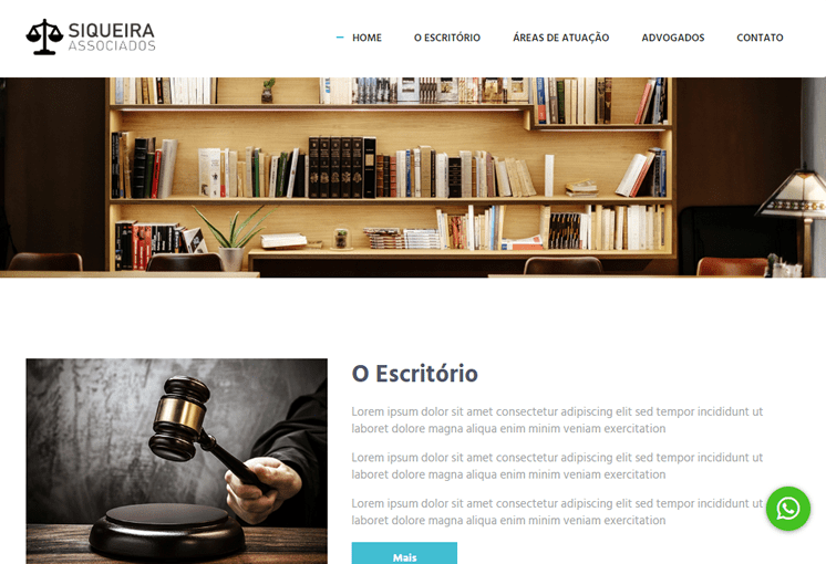 Site para advogado template 1